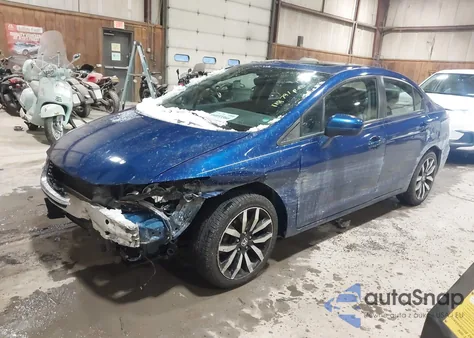 2015 Honda Civic Ex-L из США, поврежденный, VIN 19XFB2F90FE097142